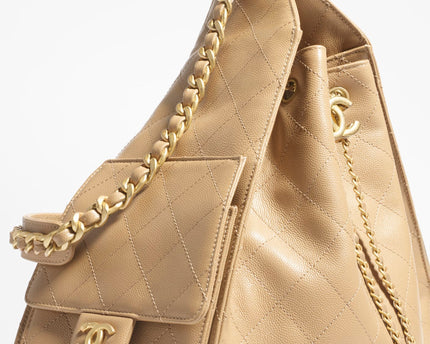 MOYEN SAC CHANEL 25 BEIGE