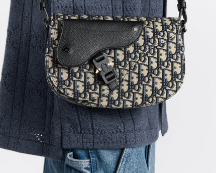 Sac Messenger Saddle Dior - Noir Beige