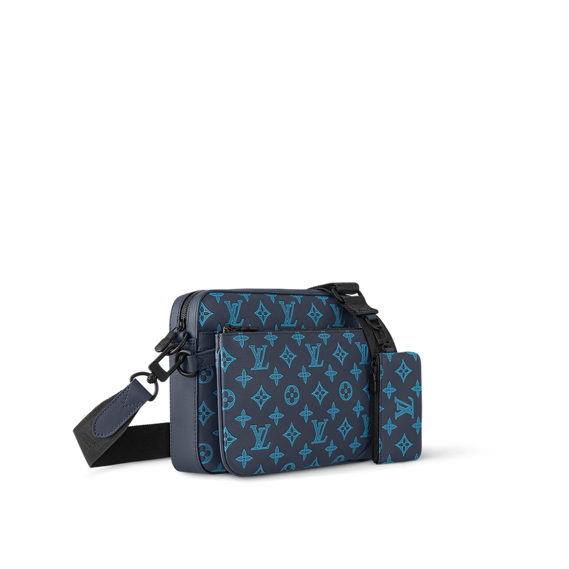 Sac Trio Messenger - LV - Bleu