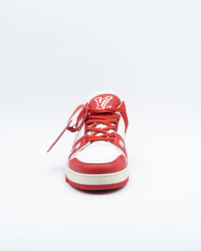 Sneaker LV Trainer Red White