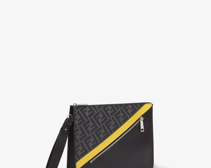 Pochette Fendi Diagonal Pochette en tissu - Gris