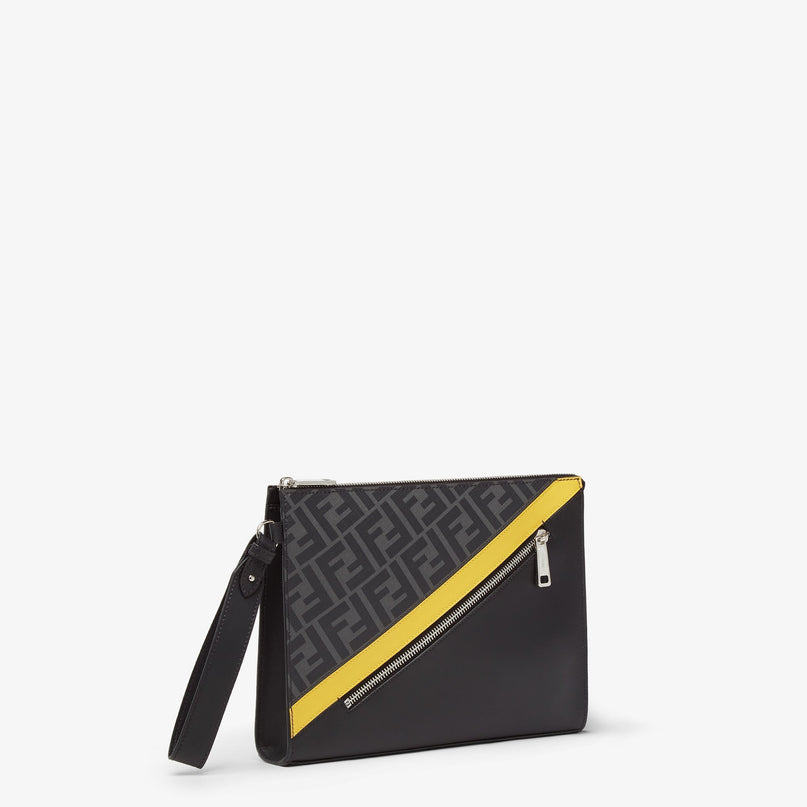 Pochette Fendi Diagonal Pochette en tissu - Gris