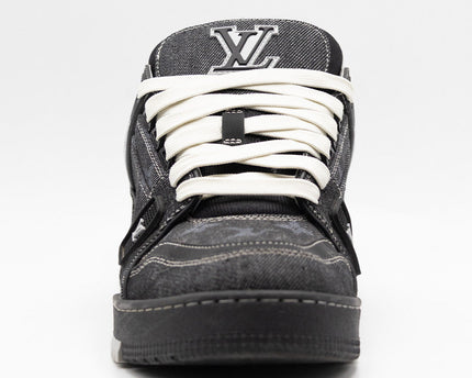 Sneaker LV Trainer Denim Noir
