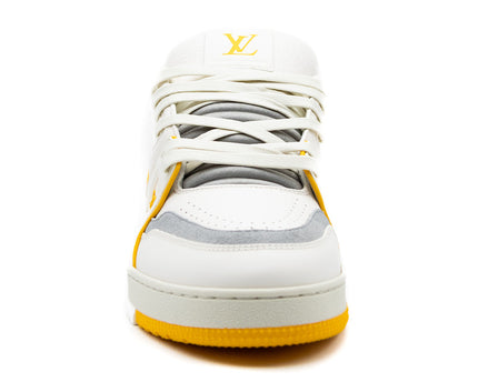 Sneaker LV Trainer White Yellow Script