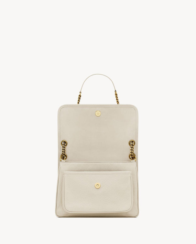 NIKI MEDIUM EN CUIR VINTAGE  - YSL - Blanc
