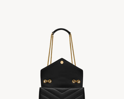 LOULOU MEDIUM EN CUIR MATELASSÉ  - YSL - Noir
