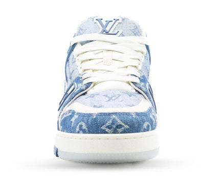 Sneaker LV Trainer Blue Monogram Denim