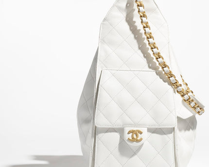 MOYEN SAC CHANEL 25 BLANC