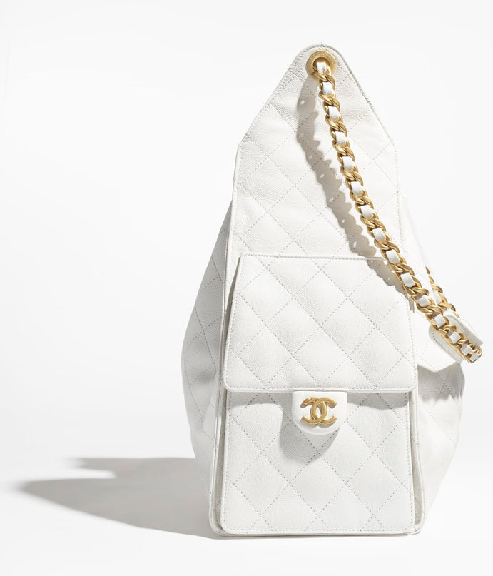 MOYEN SAC CHANEL 25 BLANC