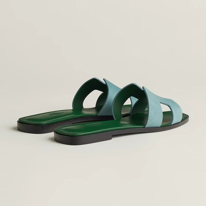 Sandales Oran - Vert d'eau - Hermes