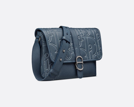 Sac Messenger à rabat Dior Daily Medium - Bleu