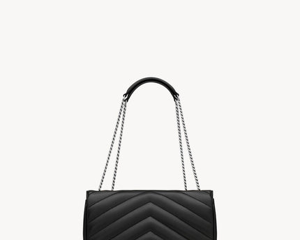 LOULOU SMALL EN CUIR MATELASSÉ  - YSL - Noir