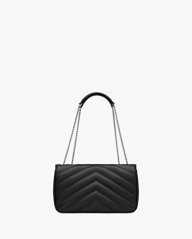 LOULOU SMALL EN CUIR MATELASSÉ  - YSL - Noir