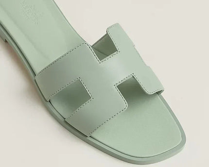 Hermes - Claquettes Vert d'eau
