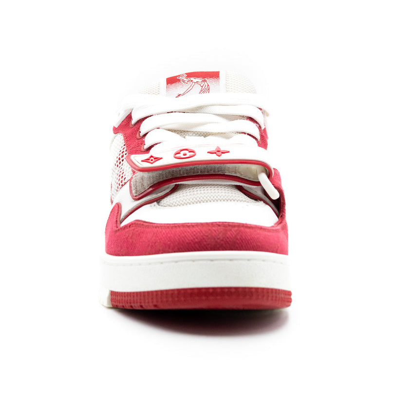 Sneaker LV Trainer Scratch Rouge