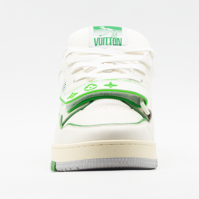 Sneaker LV Trainer Velcro Green Mesh