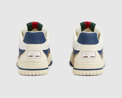 BASKETS GUCCI RE-WEB POUR HOMME - BLEU BLANC