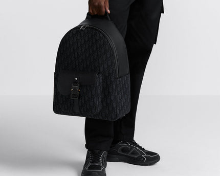 Sac à dos zippé Saddle - Dior - Noir
