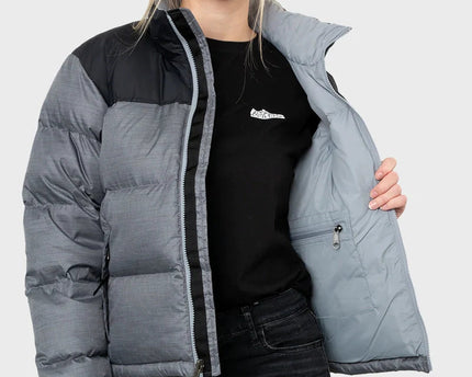 Grey Retro Nuptse 700 Pour Femme