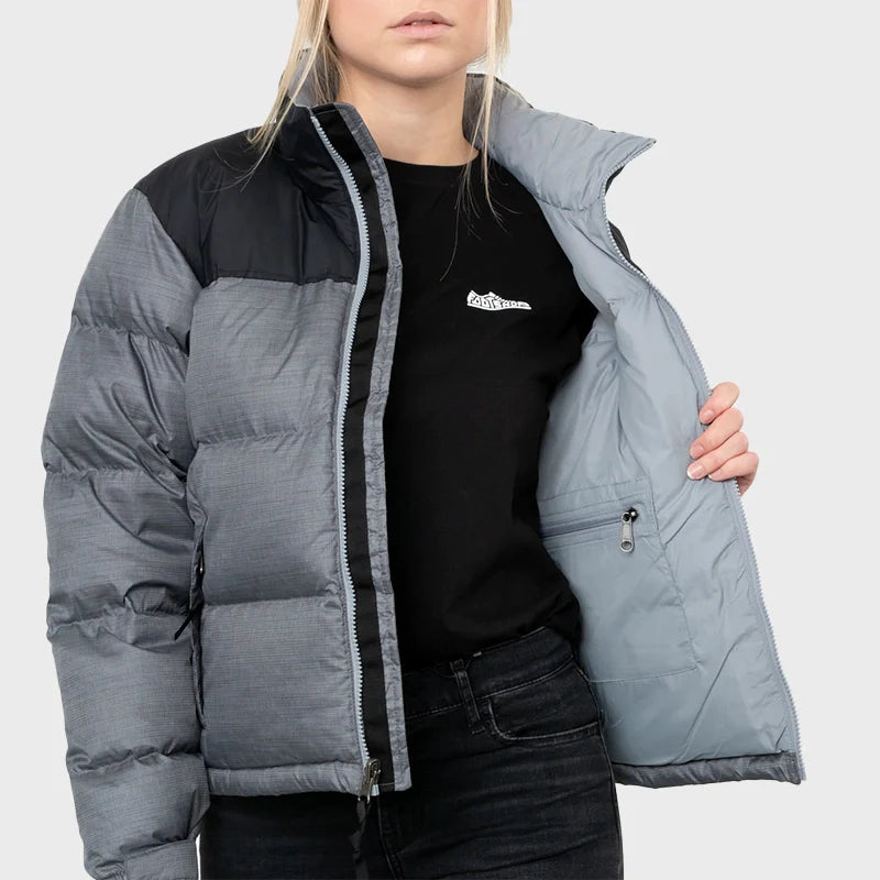 Grey Retro Nuptse 700 Pour Femme