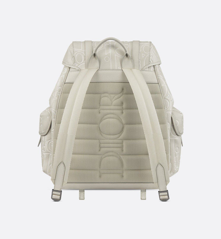 Sac à dos à rabat Dior Hit The Road - Blanc