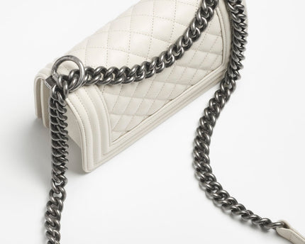 PETIT SAC BOY CHANEL BLANC