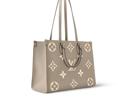 Cabas OnTheGo MM - LV - Gris Blanc