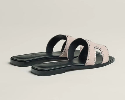 Sandales Oran - Porcelaine rose - Hermes