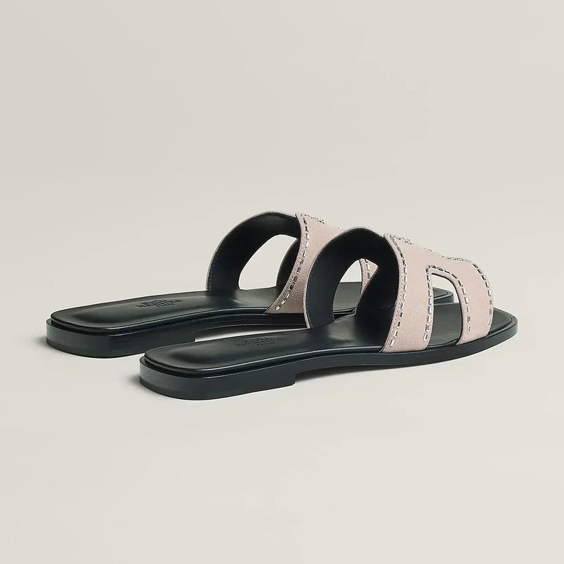 Sandales Oran - Porcelaine rose - Hermes