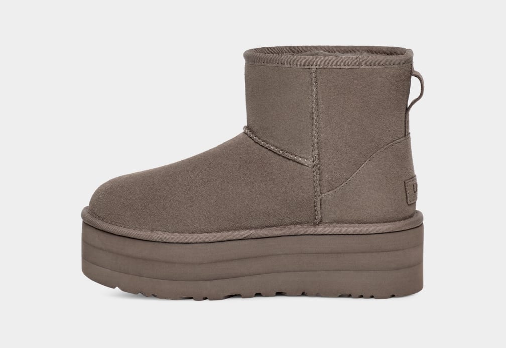 Botte UGG Classic Mini À Platforme - Gris