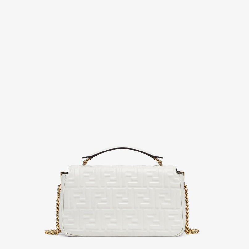 Sac Fendi Baguette Chain Midi - Blanc