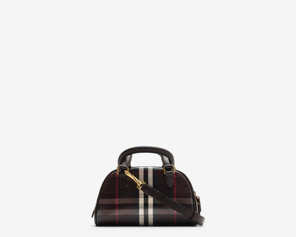 Mini sac bowling Highlands Noir - BURBERRY