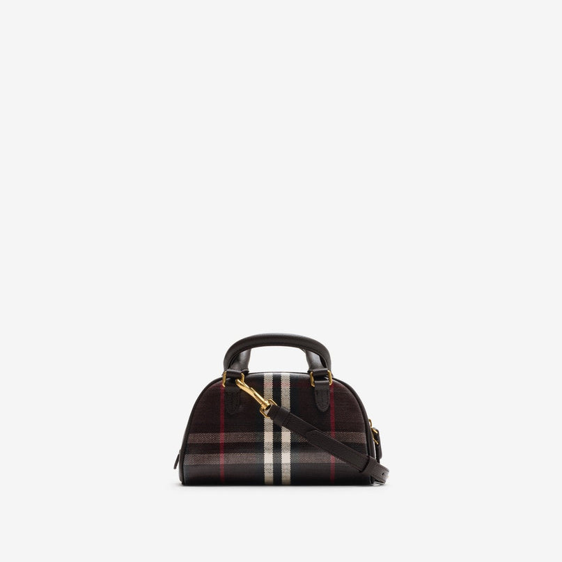 Mini sac bowling Highlands Noir - BURBERRY