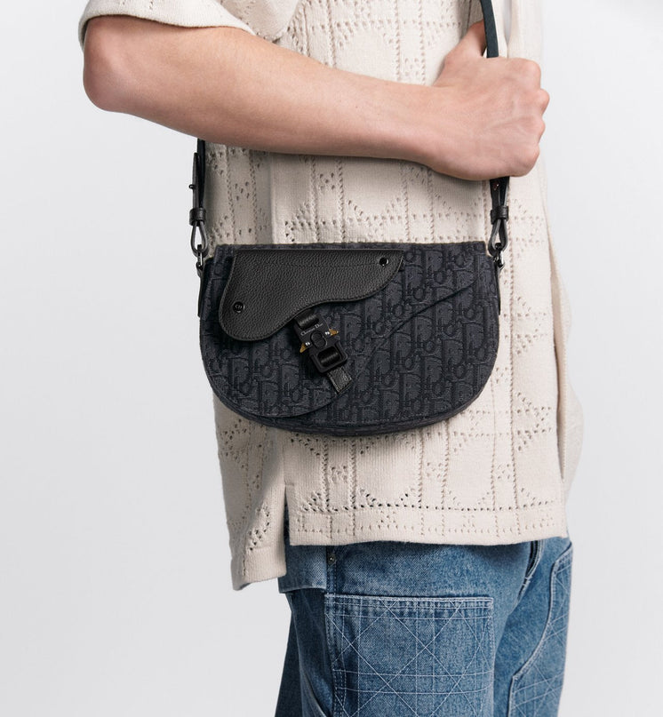 Sac Messenger Saddle Dior - Noir