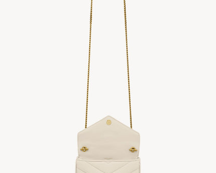 LOULOU MINI EN CUIR D'AGNEAU  - YSL - Blanc