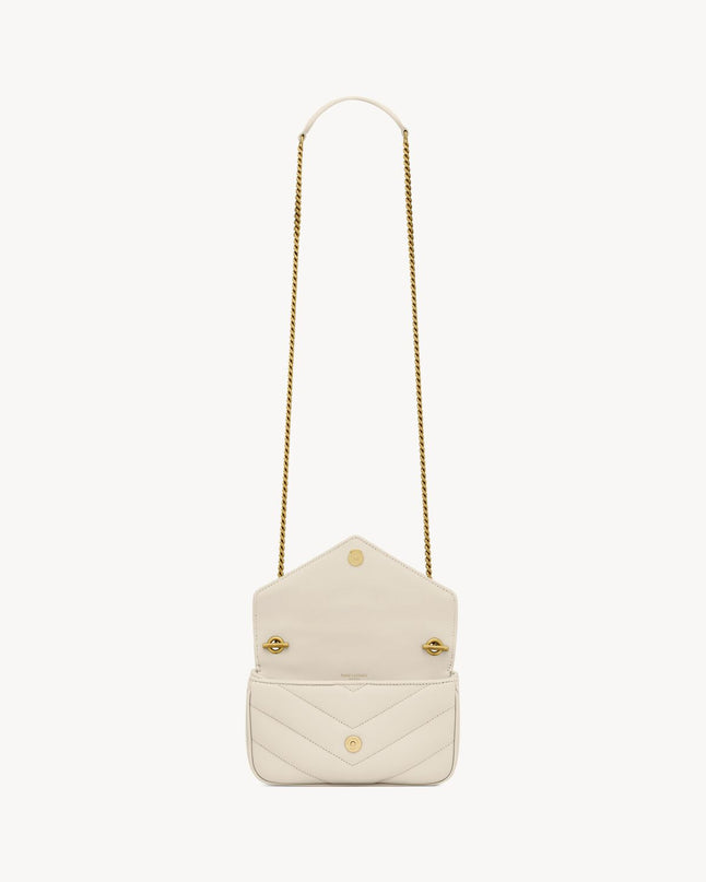 LOULOU MINI EN CUIR D'AGNEAU  - YSL - Blanc
