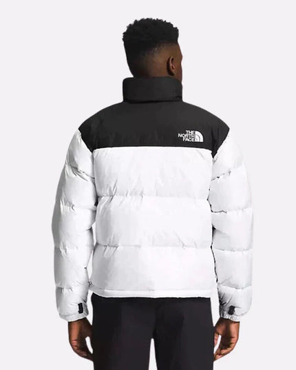 White Retro Nuptse 700 Pour Homme