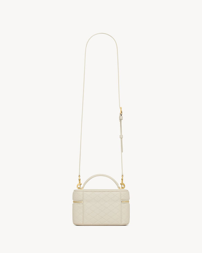 GABY VANITY BAG EN CUIR D’AGNEAU  - YSL - BLANC