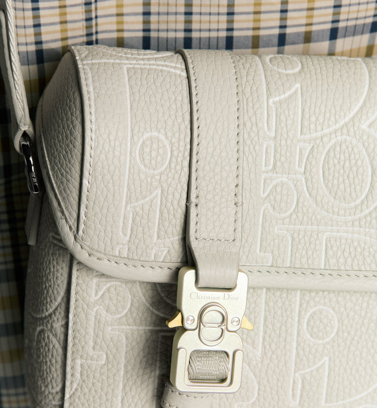 Sac Messenger à rabat Dior Hit The Road - Blanc