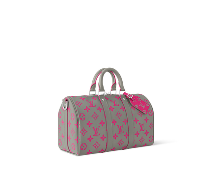 Sac Keepall Bandoulière 35 - LV - Gris Rose
