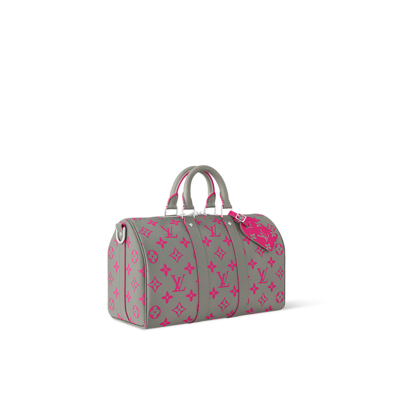 Sac Keepall Bandoulière 35 - LV - Gris Rose