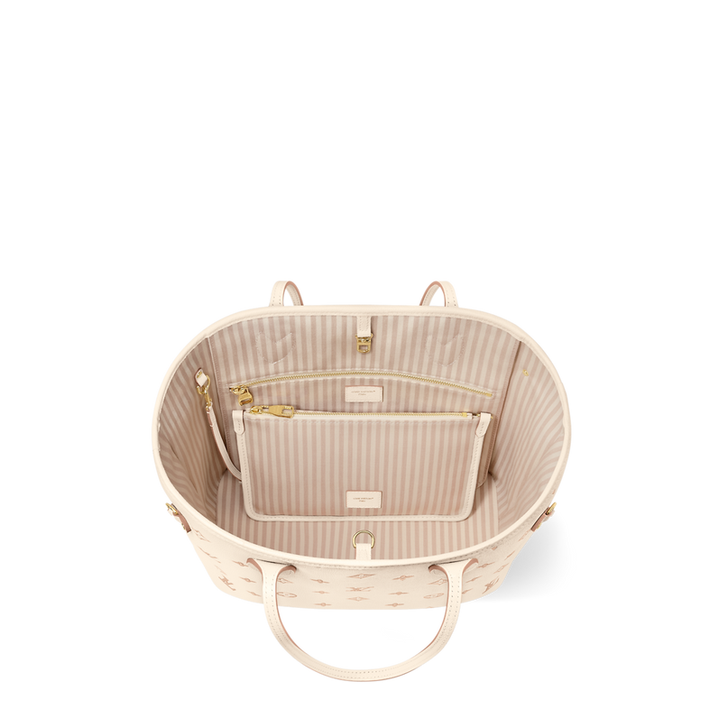 Sac Neverfull MM - LV - Beige/Rose