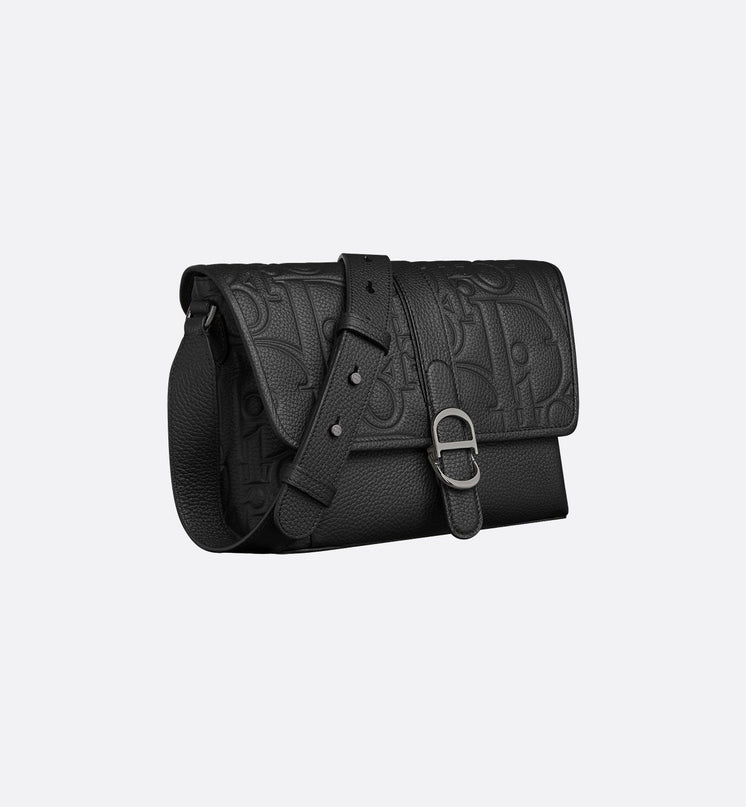 Sac Messenger à rabat Dior Daily Medium - Noir