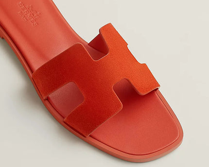 Hermes - Claquettes Orange Corail