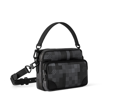 Sac Nil Messenger - LV - Noir Gris carreau