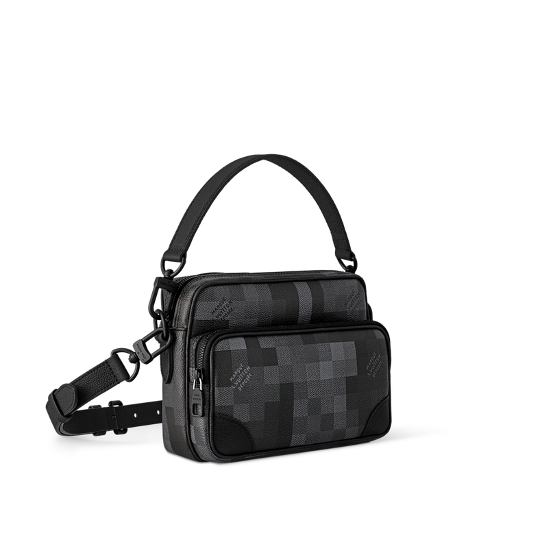 Sac Nil Messenger - LV - Noir Gris carreau