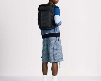 Sac à dos zippé Rider Soft - Dior - Noir
