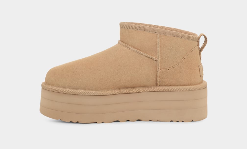 Botte UGG Classic Ultra Mini À Plateforme - Moutarde