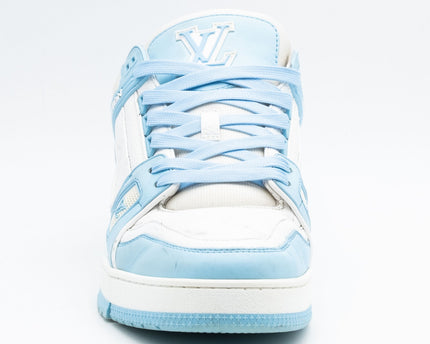 Sneaker LV Trainer Low White Sky Blue