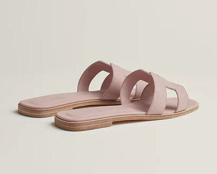 Hermes - Claquettes Rose porcelaine